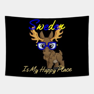 Sweden Moose Lover Tapestry