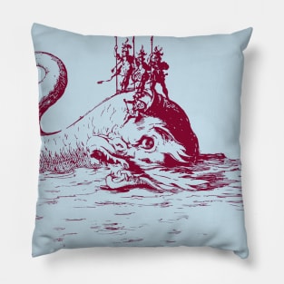 Soldier Whale - Death of a Sea Serpent Pillow