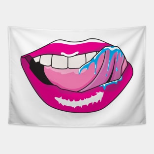 Female Lips and tongue 2 Tapestry