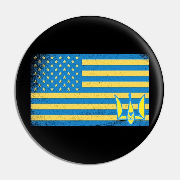 USA Stand With Ukraine Pin by Shirtz Tonight