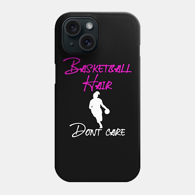 Basketball Hair dont care Phone Case by Jabinga