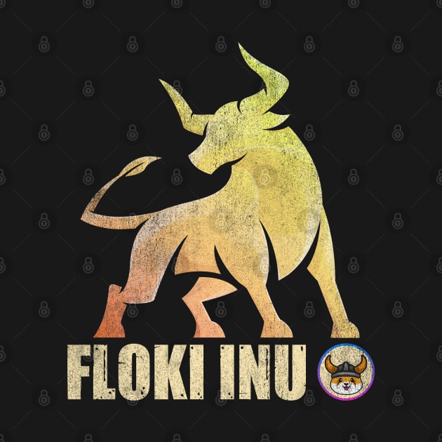 Floki Inu Coin Mission To The Moon Floki Army Vintage Crypto Token Cryptocurrency Wallet Birthday Gift For Men Women by Thingking About