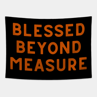 Blessed Beyond Measure Typography Tapestry