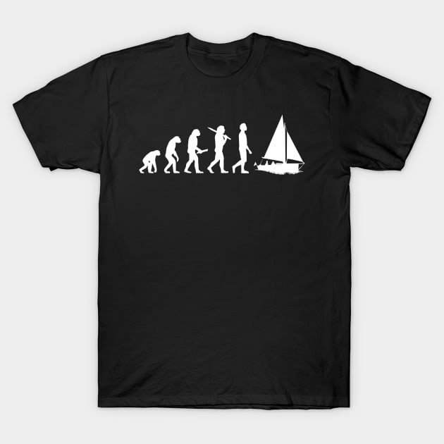 Funny Sailing Evolution Gift for Sailors & Skippers Women's T-Shirt