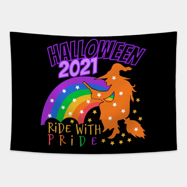 LGBTQ Halloween Pride Tapestry by divinoro trendy boutique