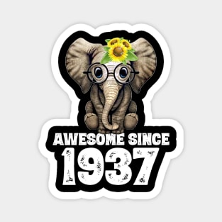 Awesome since 1937 83 Years Old Bday Gift 83th Birthday Magnet