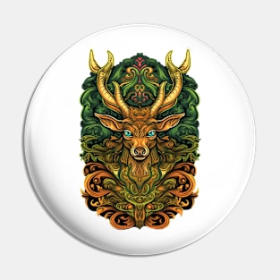 Tribal Deer Pin