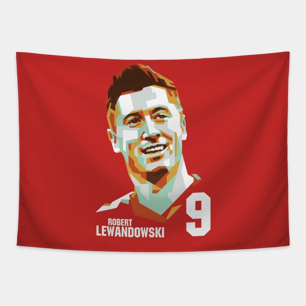 robert lewandowski Tapestry by BAJAJU