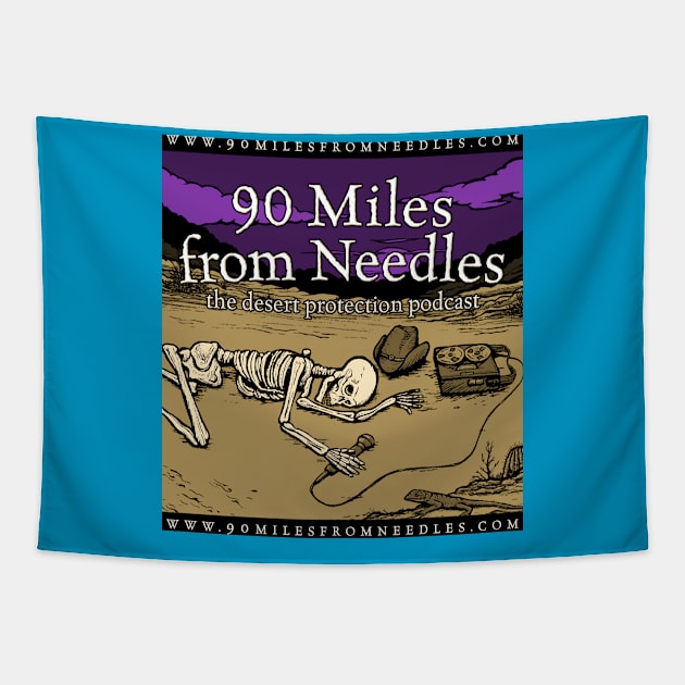 90 Mlles from Needles logo Tapestry by 90milesfromneedles