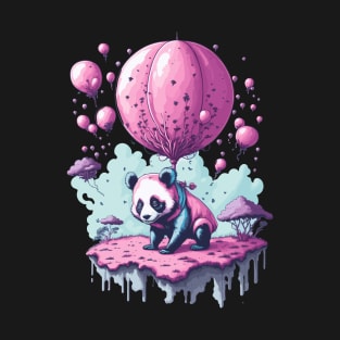 Watercolor: balloon panda T-Shirt