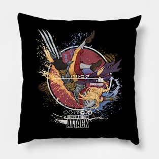 VEGA: FLYING BARCELONA ATTACK - RED/PURPLE Pillow