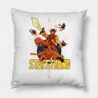 Ellohime's Exclusive Stay Strong Design Pillow