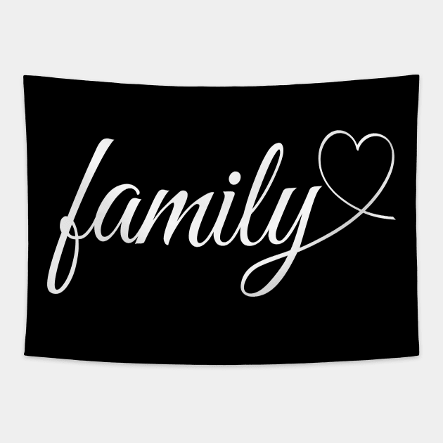 Love My Family Tapestry by Lulaggio