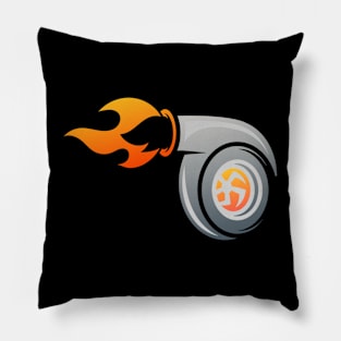 Turbo with flame Pillow