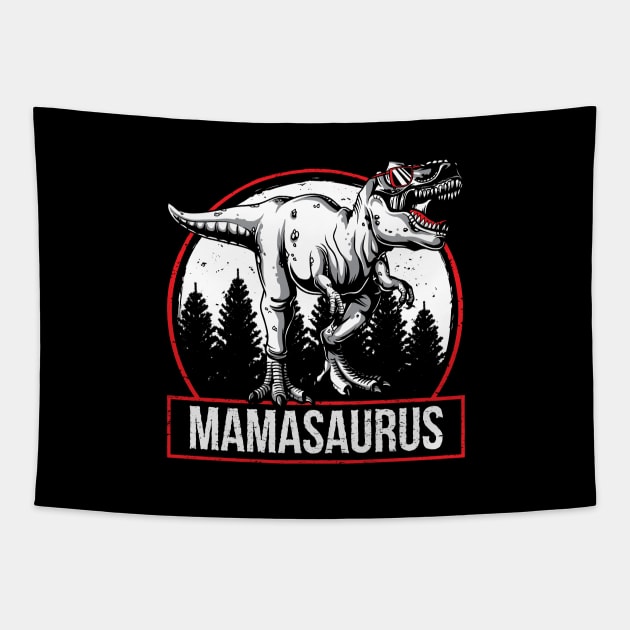 Funny Mamasurus Rex Mama Saurus Mothers Day Gift Tapestry by HCMGift