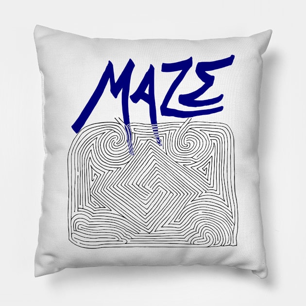 Maze Pillow by sgarciav