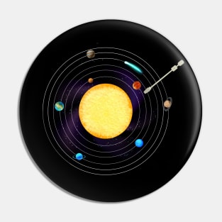 Solar System Sun And Nine Planets Pluto Is Dwarf Planet Pin