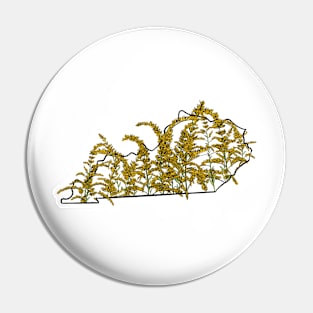 Kentucky and State Goldenrod Pin