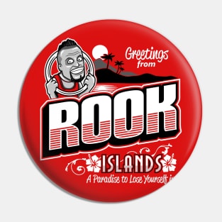 Greetings from Rook Islands Pin