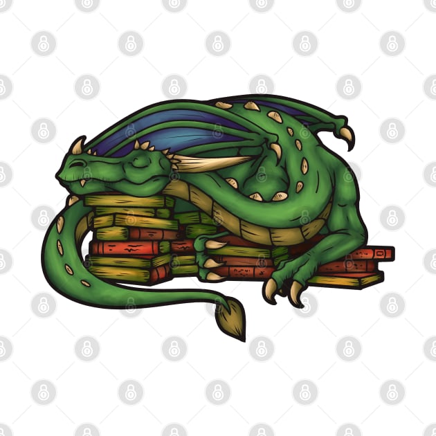 Library Dragon by SakuraDragon
