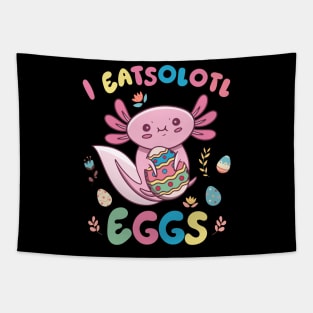 I Eatsolotl Eggs Rabbit Axolotl Bunny Easter Tapestry