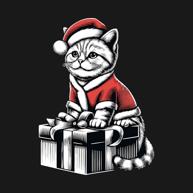 Christmas cat by Rizstor