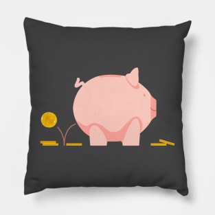 Piggy bank. Pillow