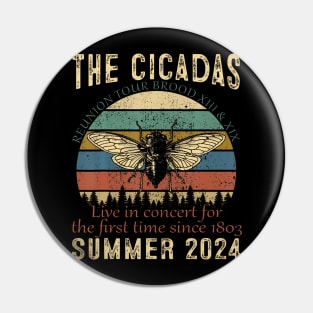 Cicada Comeback Tour 2024 Pin