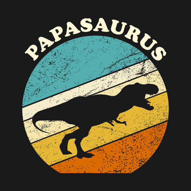 Papasaurus vintage gift for papa by Inyourdesigns