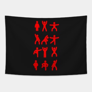 Sports Stickman Tapestry