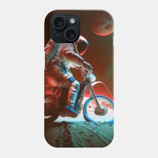 Astronaut riding bike in space | astronaut bike helmet Phone Case