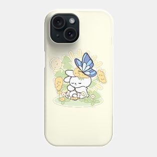 Cute Bunny Loppi Tokki Surrounded by Flowers, Inspiring Positivity! Phone Case