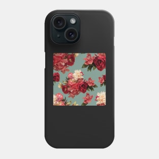 Just Flowers on Sage Repeat 5748 Phone Case