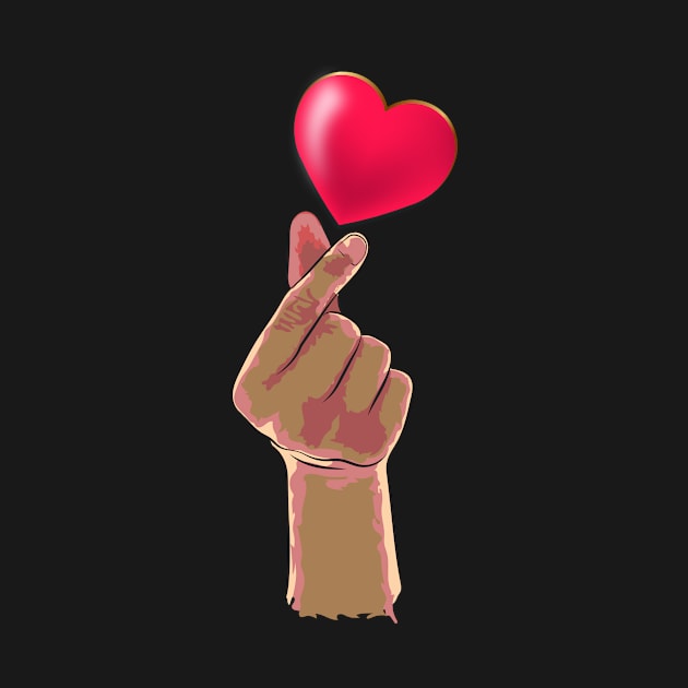 FINGER HEART T-Shirt by ARTotokromo