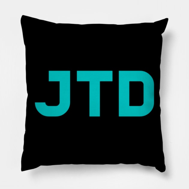 More jtd logo designs Pillow by jtdplayz