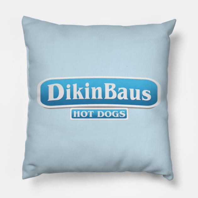 Dikinbaus Hotdogs Pillow by Xanderlee7