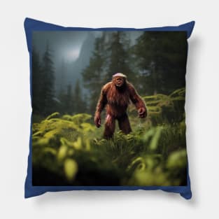 Sasquatch in Nature Pillow