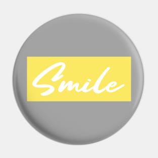 Smile - yellow Pin