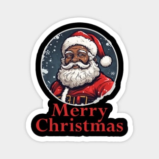 African American Santa, Black Santa Magnet