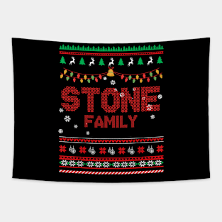 Stone Family Christmas, Name Xmas , Merry Christmas, Name , Birthday, Middle name Tapestry