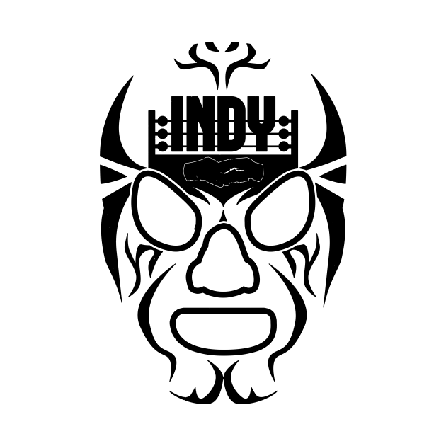 Discover Indy Lucha (black mask) - Lucha Libre - T-Shirt