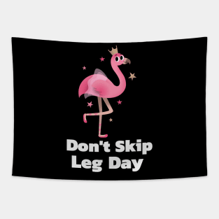 Funny Gym Quote | Don't skip legs day Tapestry