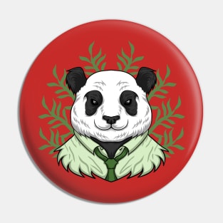 Panda Work Illustration Pin