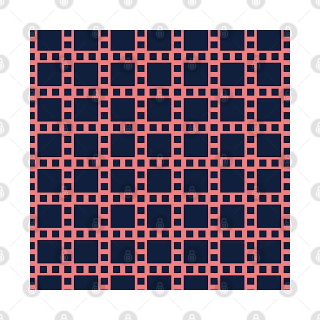 Blue and Pink Square Seamless Pattern - Filmstrip Inspired 008#002 by jeeneecraftz