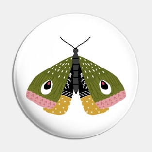 Colorful Moth Pin