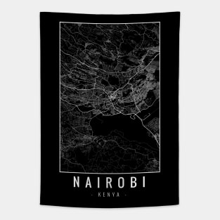 Nairobi Kenia Minimalist Map Tapestry