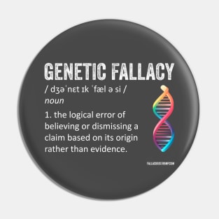 Genetic Fallacy definition Pin