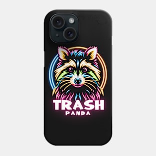 Luminous Prowler: The Trash Panda's Aura Phone Case