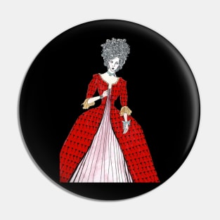 Rococo Woman Pin