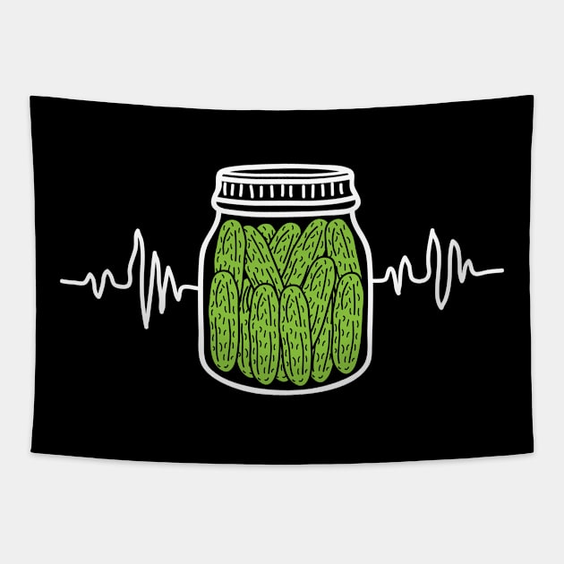 Pickle Jar Heartbeat Tapestry by AngelBeez29